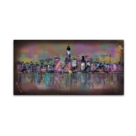 Ellicia Amando 'Cityscape' Canvas Art,12x24